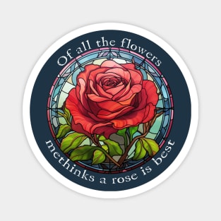 Shakespeare Quote Roses Flowers Gardeners Magnet